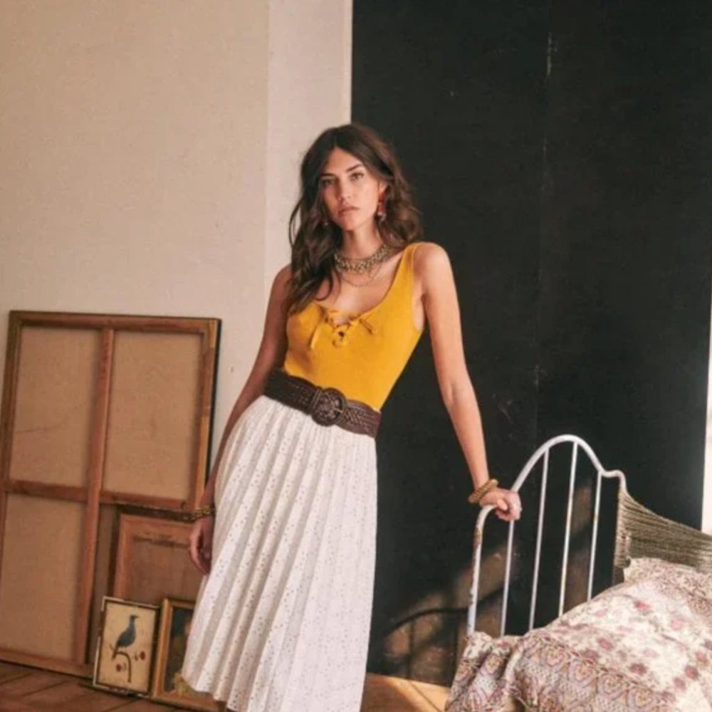 Sezane Brooke Tank in Saffron size XS NWT